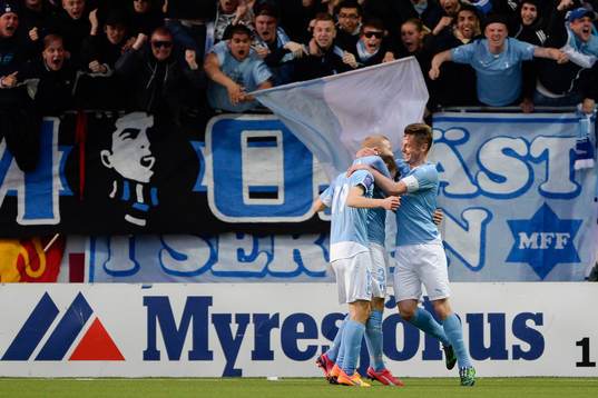 Malmö FFs Magnus Wolff Eikrem jublar