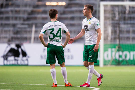Hammarbys Måns Söderqvist och Fredrik Torsteinbö deppar