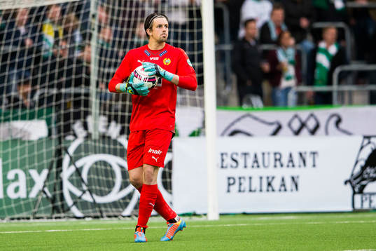 Hammarbys målvakt Johannes Hopf