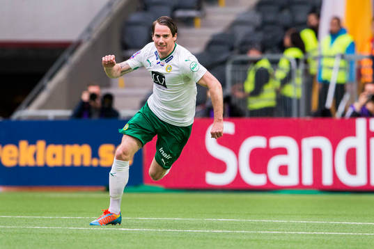 Hammarbys Johan Persson jublar