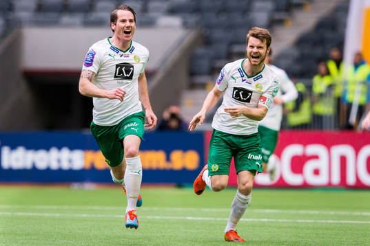 Hammarbys Johan Persson jublar