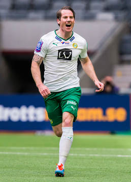 Hammarbys Johan Persson jublar