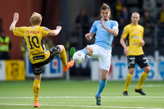 Malmö FFs Markus Rosenberg Elfsborgs Simon Lundevall