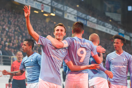 Malmö FFs Magnus Wolff Eikrem jublar