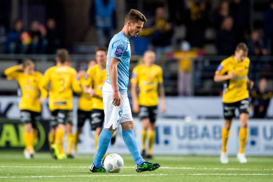 Malmö FFs Markus Rosenberg deppar