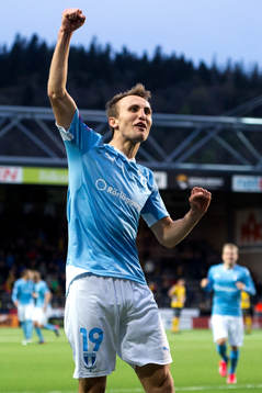 Malmö FFs Magnus Wolff Eikrem jublar