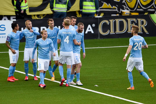 Malmö FFs Magnus Wolff Eikrem jublar