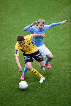 Elfsborgs Marcus Rohdén och Malmö FFs Oscar Lewicki