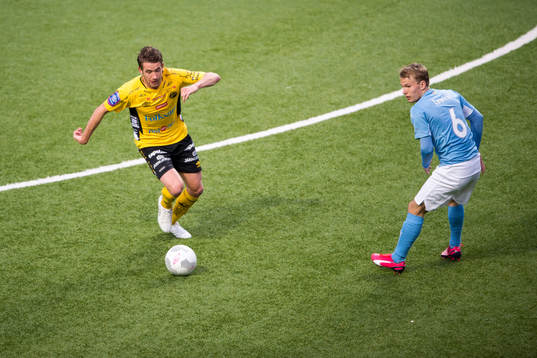 Elfsborgs Marcus Rohdén och Malmö FFs Oscar Lewicki