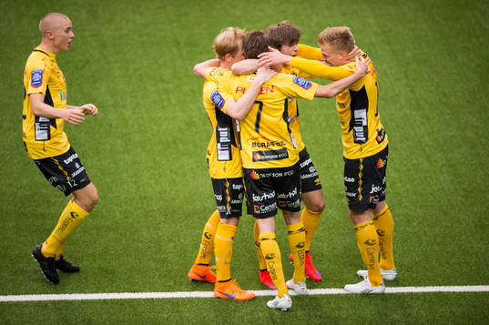 Elfsborgs spelare jublar