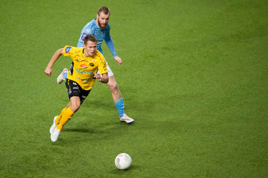 Elfsborgs Viktor Claesson och Malmö FFs Jo Inge Berget
