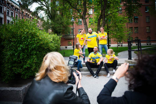Sveriges Emma Berglund, Therese Sjögran, Olivia Schough
