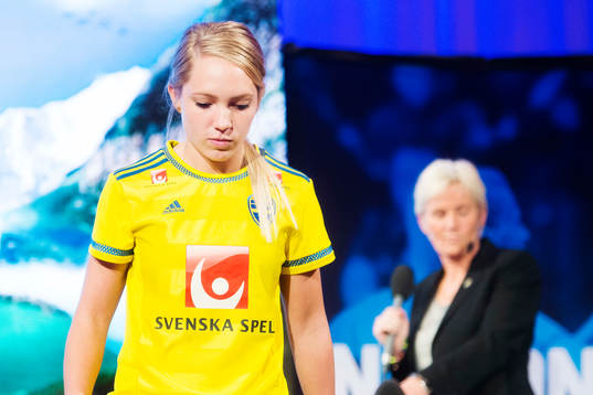 Sveriges Elin Rubensson när VM-truppen