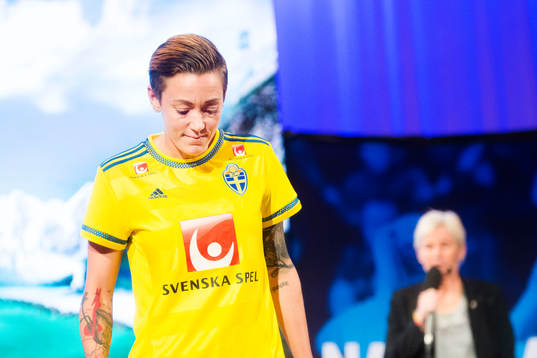 Sveriges Therese Sjögran när VM-truppen