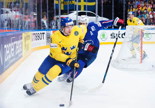 Sveriges Filip Forsberg och Frankrikes Kevin Hecquefeuille