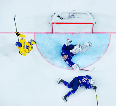 Sveriges Filip Forsberg skjuter in det matchavgörande