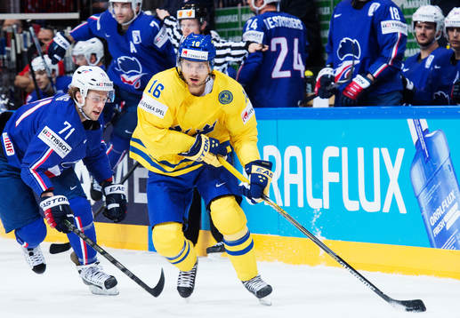 Frankrikes Anthony Guttig och Sveriges Jacob Josefson