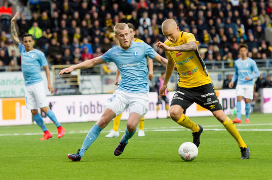 Malmö FFs Filip Helander och Elfsborgs Sebastian Holmén