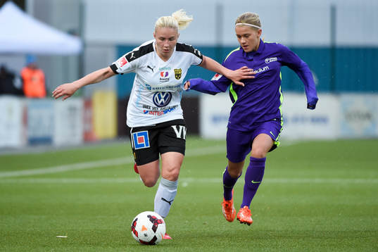 Umeås Selina Henriksson och Jitex Pernilla Sennewald