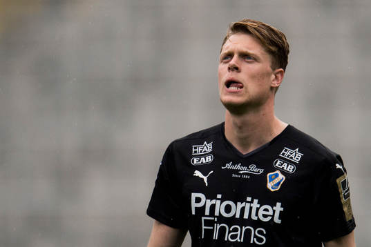 Halmstads målvakt Malkolm Nilsson