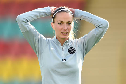 Bläddra bland fler bilder av Fotboll, Dam, Champions League, PSG, Träning