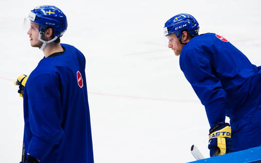 Oliver Ekman Larsson och Staffan Kronwall på Sveriges