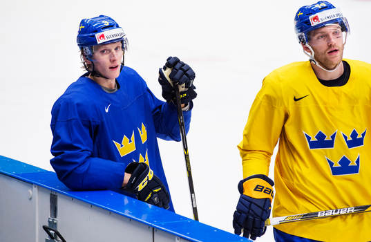 John Klingberg och Mattias Ekholm på Sveriges