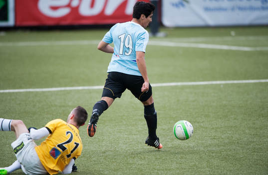 IFK Hässleholms Diego Delgado i matchen i division 2