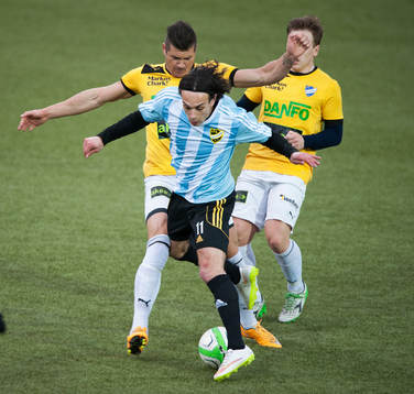 IFK Hässleholms Karim Al-Asi i matchen i division 2 mellan