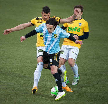 IFK Hässleholms Karim Al-Asi i matchen i division 2 mellan