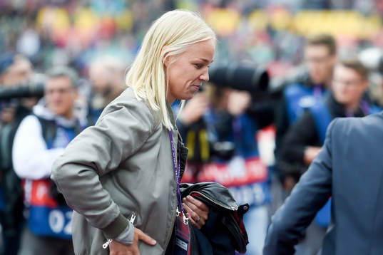 s Caroline Seger innan finalen i damernas Champions League