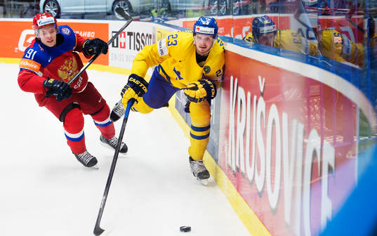 Rysslands Vladimir Tarasenko och Sveriges Oliver Ekman