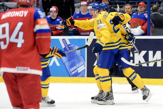 Sveriges Loui Eriksson jublar