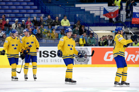 Sveriges John Klingberg, Mattias Ekholm, Victor Rask och