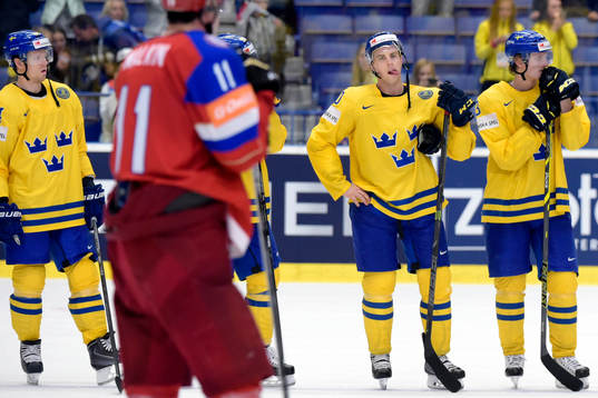 Sveriges Nicklas Danielsson, Joakim Lindström och John
