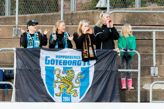 Göteborgs supportrar på läktaren