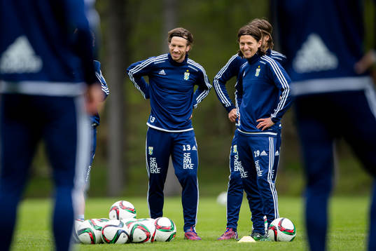 IFK Göteborgs Gustav Svensson och Lasse Vibe