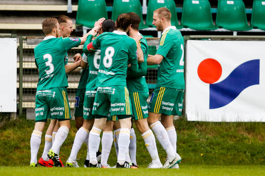 Ljungskiles spelare jublar