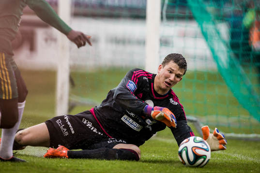 Degerfors målvakt August Strömberg