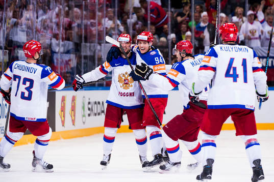 Rysslands Maxim Chudinov, Sergei Mozyakin, Andrei Mironov,
