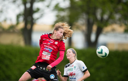 Kristianstads Amanda Edgren i matchen i damallsvenskan
