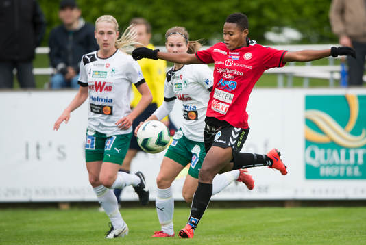 Kristianstads Ida Rebecca Guehai i matchen i damallsvenskan