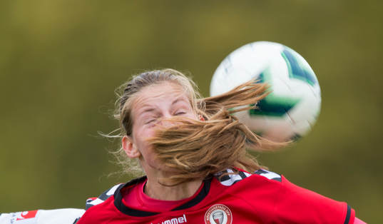 Kristianstads Amanda Edgren i matchen i damallsvenskan