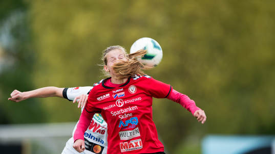 Kristianstads Amanda Edgren i matchen i damallsvenskan