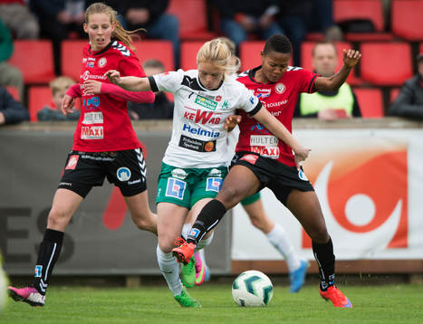 Mallbackens Mimmi Larsson och Kristianstads Ida Rebecca