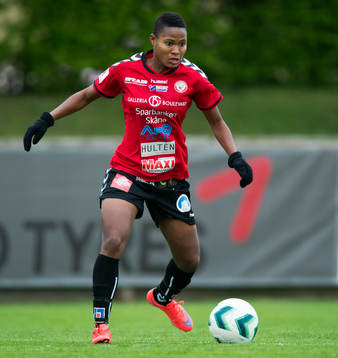 Kristianstads Ida Rebecca Guehai i matchen i damallsvenskan