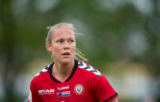 Kristianstads Therese Ivarsson i matchen i damallsvenskan