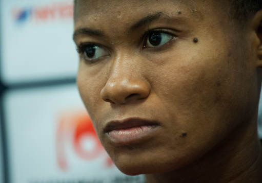 Kristianstads Ida Rebecca Guehai i matchen i damallsvenskan