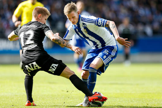 Örebros Daniel Björnqvist och IFK Göteborgs Sören Rieks