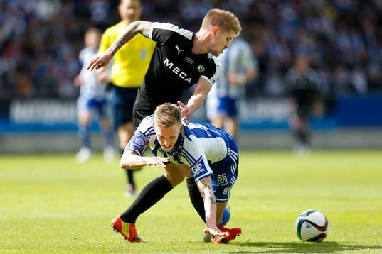 Örebros Daniel Björnqvist och IFK Göteborgs Sören Rieks